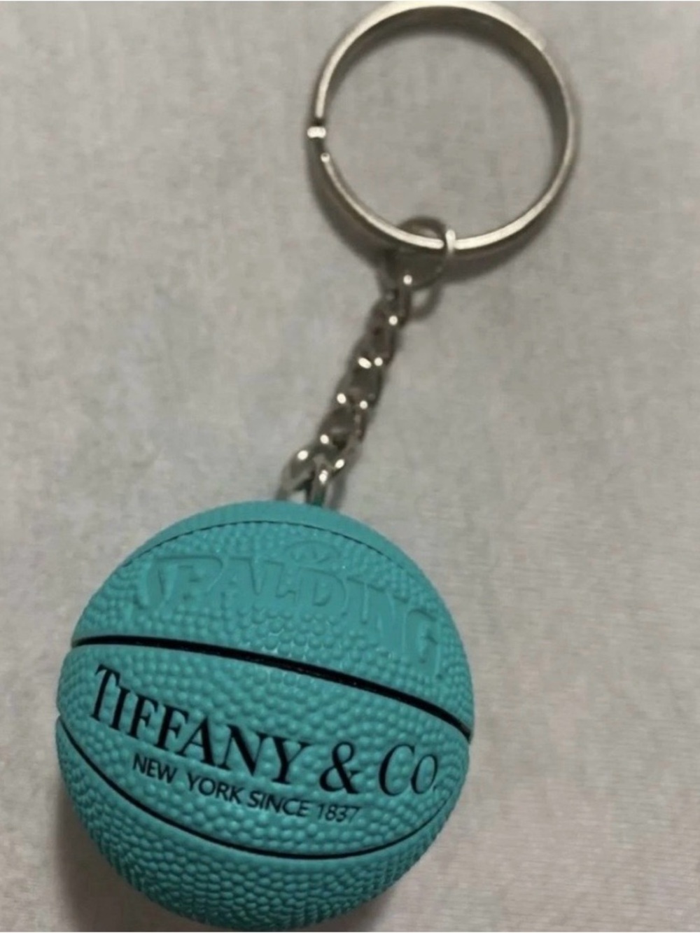 Synthetic Tiffany & Co. Mini Basketball Keychain - Blue - Picture 2 of 2
